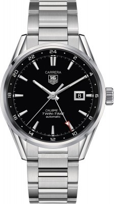 AAA Replica Tag Heuer Carrera Twin Time 41mm Mens Watch war2010.ba0723